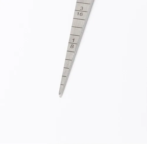 Miniatura 6 de 0.039-0.591 in/1/32-5/8 prueba de calibre de soldadura cónico inoxidable pulgada de inspección del soldador cubital pulgada y métrica para medir