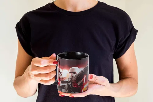 Miniatura 5 de Taza oficial de Star Wars Kylo Ren y Stormtroopers de 20 onzas, taza de cerámica para café caliente, té, cacao, con personajes icónicos