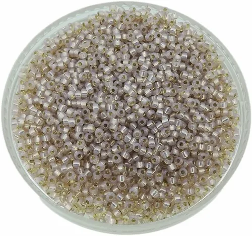 Miniatura 5 de Ahumado claro rosa plateado forrado Alabastro Miyuki 11/0 rocailles granos de semillas de vidrio 0.85 oz