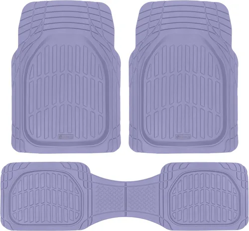 Miniatura 13 de Carbella Alfombrillas de Piso Automotrices para Autos, 2 Piezas Alfombrillas de Piso para Auto Gris Translúcido, Recortables para Ajustar Todo Clima