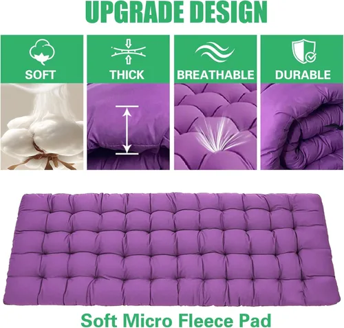Miniatura 5 de Cuna de Camping con Colchón Cómodo Camas para Dormir Fácil de Montar Cama de Camping Resistente Cama Plegable Cama de Huésped con Bolsa de Transporte