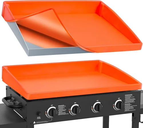 Miniatura 11 de Alfombrilla de silicona para parrilla de 36 pulgadas para Blackstone: Accesorios para parrilla, cubierta superior plana, protección de grado