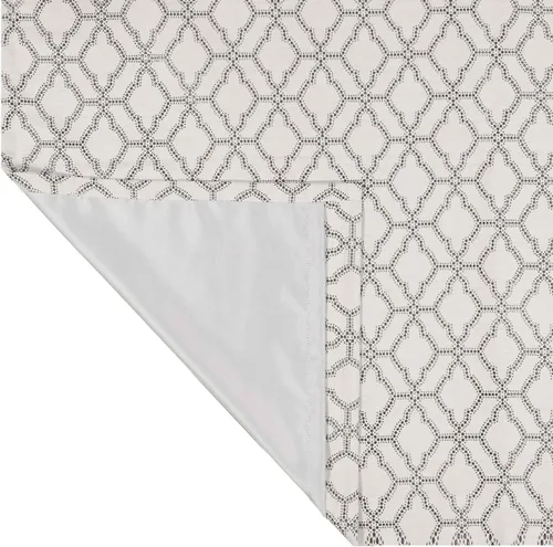 Miniatura 5 de Eclipse Lollie Total Privacy - Cortinas opacas con bolsillo para barra, diseño de enrejado (2 paneles), 52 x 84 pulgadas, color gris