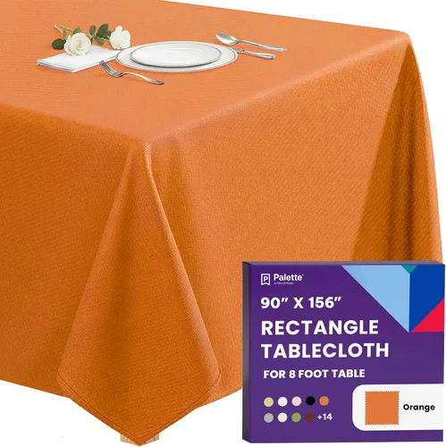 Miniatura 47 de Gee Di Moda - Mantel rectangular de 60 x 84 pulgadas – Mantel rectangular de poliéster lavable para mesa de 5 pies