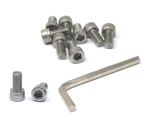 Miniatura 94 de iexcell 25 piezas M4 x 60/65/70/75/3.150 in paso de rosca 0.028 in acero inoxidable 304 cabeza hexagonal Tornillos Tornillos surtido Kit