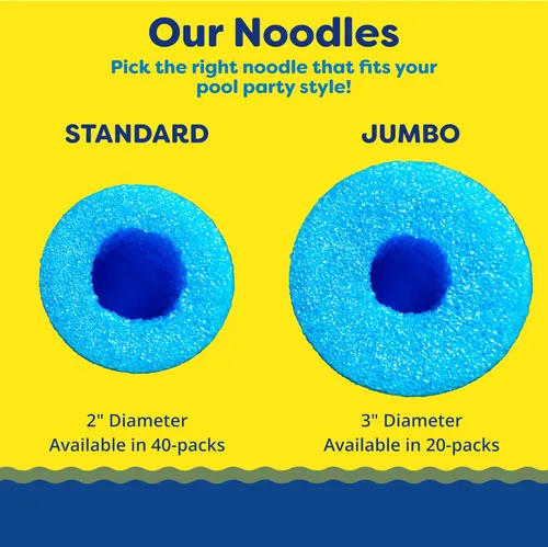Miniatura 6 de In The Swim Fideos de piscina – Fideos de espuma grandes suaves para mayor flotabilidad – Dispositivo de entrenamiento flotante, ayuda para Azul
