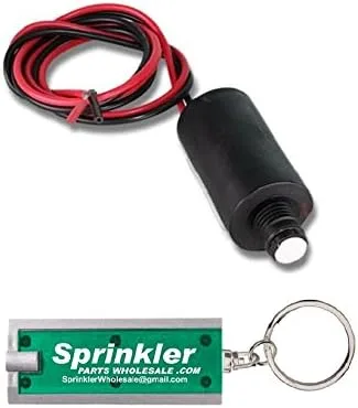 Hunter Solenoide de bloqueo de 9 voltios CC 458200 para temporizadores de batería de nodo SVC WVC SCH; 9 V; incluye un llavero de linterna al por