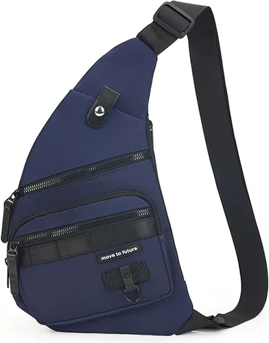 Qidelong Bolso bandolera antirrobo cruzado en el pecho, mochila de hombro para mujeres y hombres, bolsa de bolsillo personal ligera para senderismo