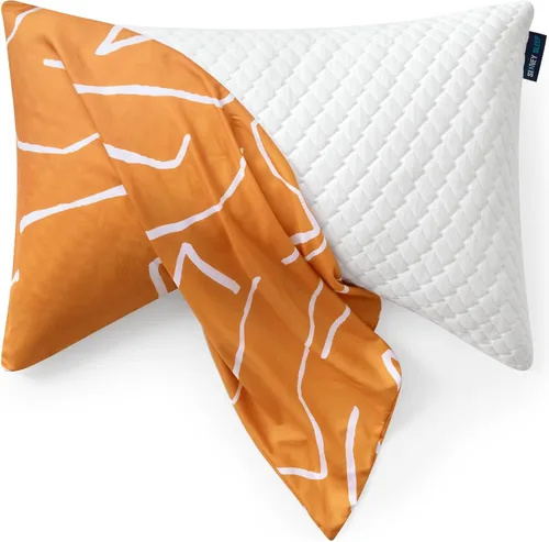 Miniatura 9 de Sidney Sleep Fundas de Almohada Curvas - Cierre de Cremallera de Longitud Completa - Microfibra Cepillada Suave Premium - 20 x 37 Pulgadas - Se