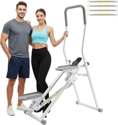 Miniatura 10 de Stair Stepper for Home, Upgraded 3-Level Adjustable Resistance& Incline, Extra-Wide Non-Slip Pedals, LCD Counter with Phone Holder, 350 lbs Capacity