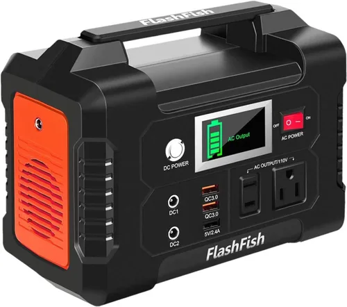 Miniatura 9 de Solar Generator With Solar Panel Included, FF Flashfish 151Wh Portable Power Station+60W Solar Panel(DC/USB-A/USB-C Output), Backup Power Battery