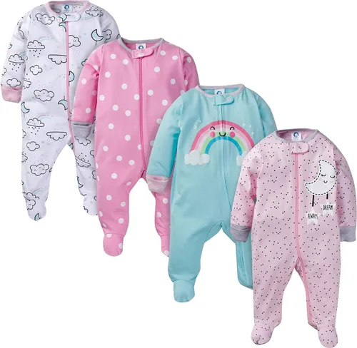 Miniatura 5 de Gerber Paquete de 8 mamelucos de manga corta y 4 paquetes de ropa Sleep 'N Play