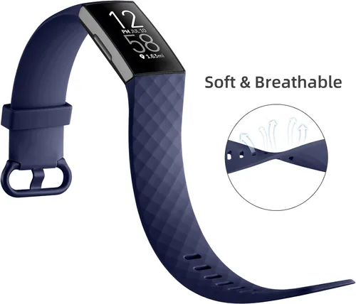 Miniatura 2 de Wepro Correa compatible con Fitbit Charge 4 bandas para mujeres y hombres, compatible con correas Fitbit Charge 3, correa de repuesto deportiva