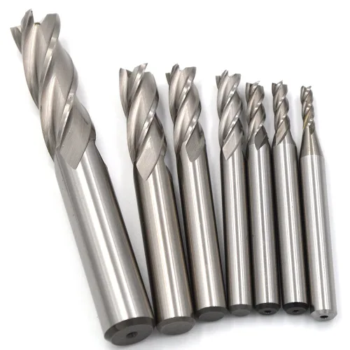Miniatura 13 de Wokesi Ø5/16''×5/16''SHANK×3-1/2''OAL, extra largo, 4flauta, acero de alta velocidad, pulido completo, cortador de fresado de extremo cuadrado