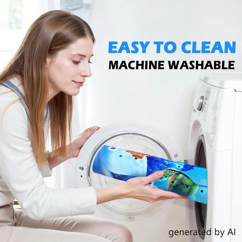 Miniatura 4 de Tapete de baño antideslizante para niños, tapete de baño antideslizante para niños de 40 x 16 pulgadas de largo para bañera con ventosas seguras