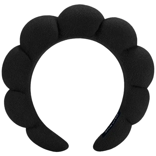 Miniatura 24 de AOENJIE Diademas de spa para lavar la cara o maquillaje, diademas de burbuja de esponja para el cuidado de la piel, diadema de tela de rizo