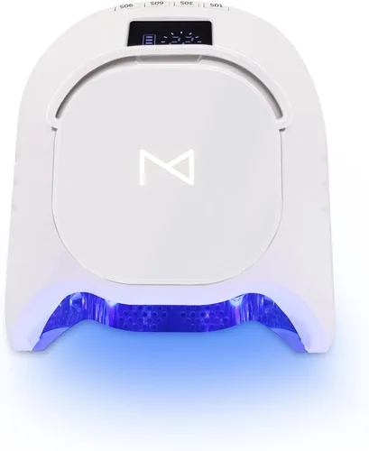 Miniatura 4 de M - Lámpara de uñas profesional híbrida GlowPro de 86W inalámbrica recargable LED UV, secador de uñas inalámbrico para uñas de gel, manicura, Blanco