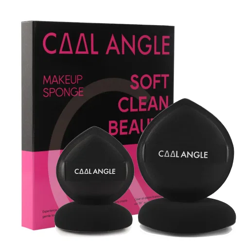 Miniatura 13 de COOL-ANGLE Paquete de 4 Esponjas de Maquillaje Rosa Para Base, Corrector y Polvo, Esponja Mezcladora Sin Látex Para Maquillaje Natural y Fácil, a2