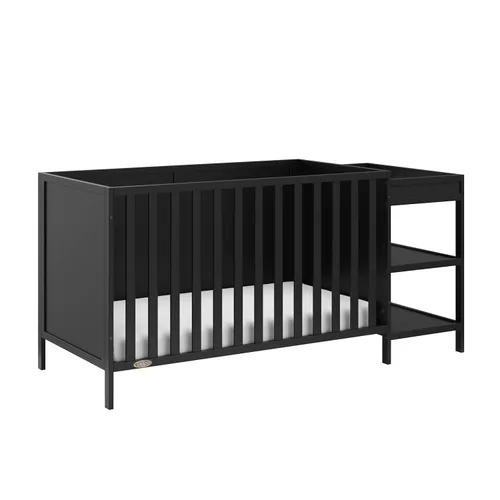 Miniatura 25 de Graco Theo Cuna convertible 3 en 1 para bebé, certificado GREENGUARD Gold, se convierte en cama y sofá cama para niños pequeños, se adapta a colchón