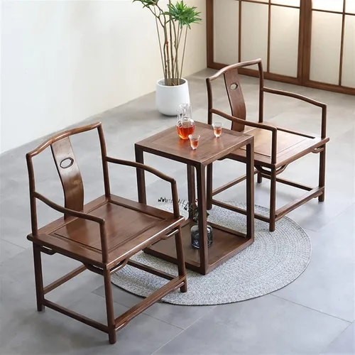 Miniatura 7 de Mesa auxiliar cuadrada para decoración del hogar, mesa de esquina de madera, sala de estar, sofá de doble capa, pequeña mesa de centro