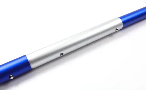 Miniatura 6 de Pala de nieve portátil telescópica de aluminio colorida para coche, ajustable, edición extendida (Azul + Plata)