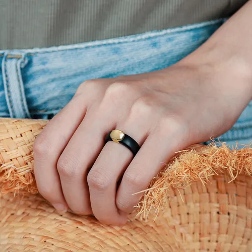 Miniatura 21 de Egnaro - Anillo de boda de silicona para mujer, diseño ergonómico y transpirable, ancho de 0.15 pulgadas, bandas de silicona flexibles con placa