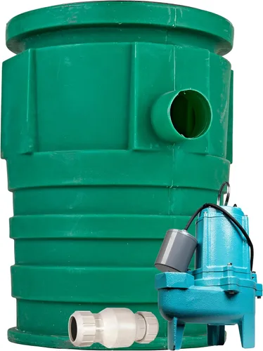 Little Giant WCR-9SP 115 voltios, 4/10 HP, 4800 GPH Sistema automático de recolección y eliminación de agua/filtraciones para exteriores con bomba