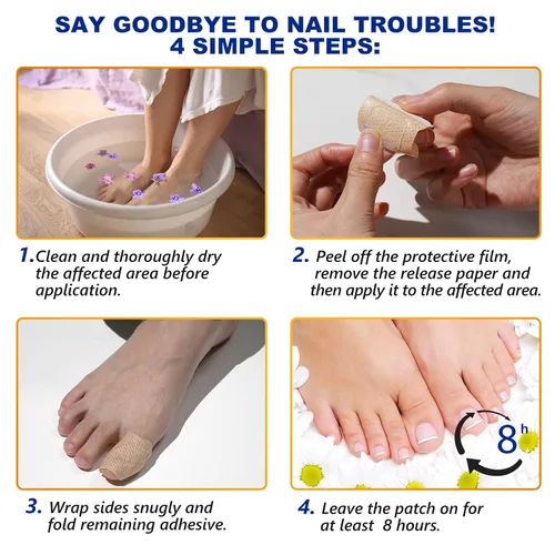 Miniatura 5 de Tratamiento de uñas de los pies extra fuerte, 8 horas de reparación de uñas durante la noche, tratamiento de uñas encarnadas, fortalece las uñas