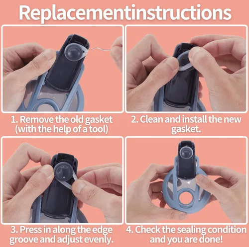 Miniatura 5 de Shaker Bottle Gasket Replacement for BlenderBottle Strada Shaker Cup Stainless Steel Water Bottle，Wire Whisk Bottle Gasket，Compatible with Blender