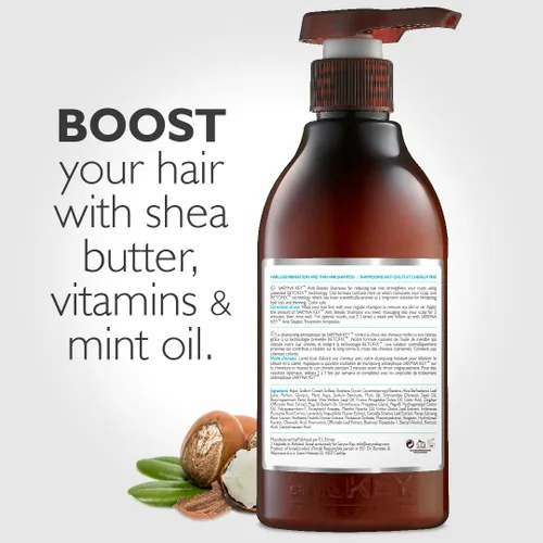 Miniatura 2 de Saryna Key Champú anti-escéptico - Tratamiento fortalecedor para la fuerza del cabello fino y fino - Champú natural con aceite de karité y aceite