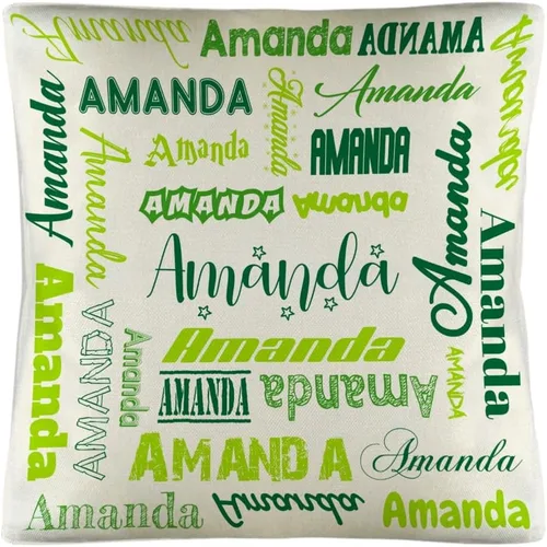 Miniatura 10 de Funda de almohada personalizada con nombre, fundas de almohada de lino con nombre personalizado, funda de almohada personalizada con tu nombre