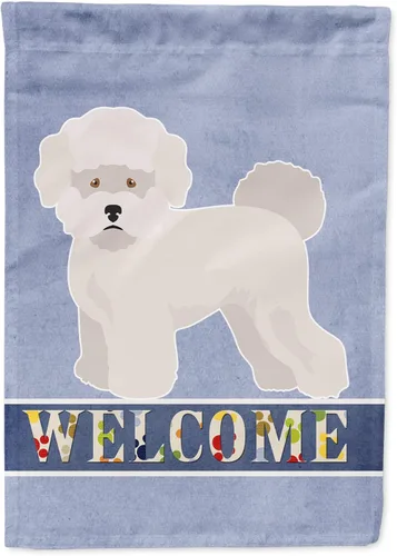 Miniatura 22 de Caroline's Treasures CK3647CHF - Bandera de bienvenida con diseño de bulldog francés, manga grande, para porche, para colgar en la pared, poliéster