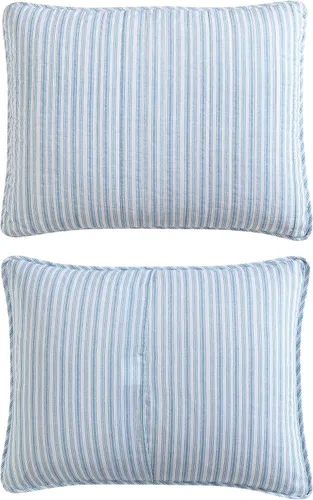 Miniatura 4 de Nautica - Juego de edredón tamaño Queen, ropa de cama de algodón suave y reversible, ligera para comodidad durante todo el año, juego de cama de 3