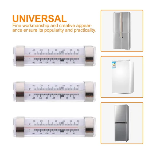 Miniatura 7 de Totority 6pcs High Precision Professional Refrigerator Thermometers, Analog Fridge Temperature Gauge Meters for Freezer and Supermarket Use