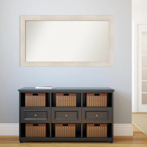 Miniatura 5 de Amanti Art Espejo personalizado, espejo de baño de madera dura, espejo de pared o espejo de tocador de baño sobre el fregadero (28 x 51 pulgadas)