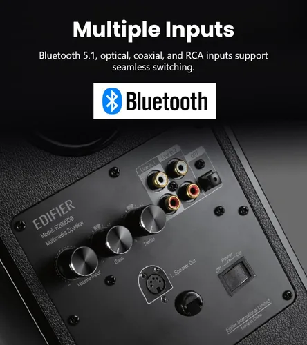 Miniatura 6 de Altavoces de estantería Edifier R2000DB Active Negro (Piano Black)