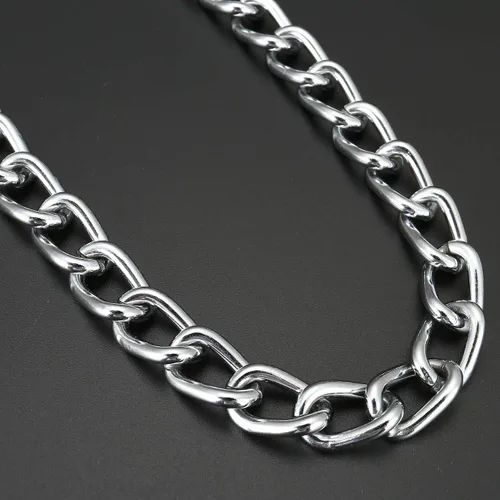 Miniatura 5 de Cadena de metal resistente de 6 pies para perro, correa de perro a prueba de mordidas con mango acolchado para perros grandes y medianos Agarradera