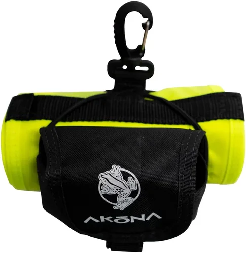 Miniatura 7 de AKONA Boya de marcador de superficie prémium para buceo, buceador de señales, buceo SMB y boya para superficie, carrete de 65 pies Naranja