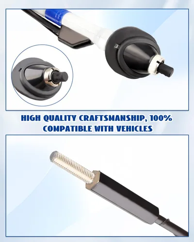 Miniatura 2 de ANODZU Conjunto de antena manual apto para Toyota Tacoma 1995-2004, contiene base de antena 86300-04050, tuerca de antena superior 86396-04010