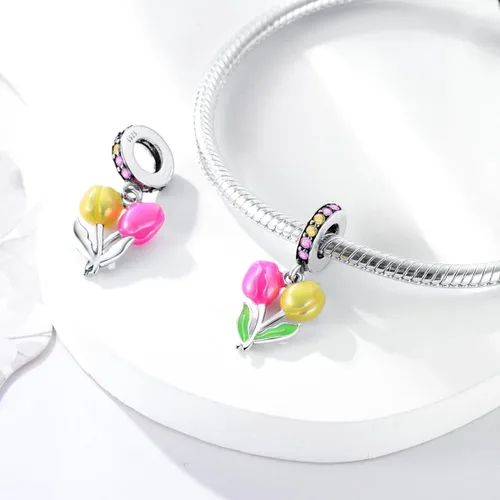Miniatura 199 de Hapour Dijes de plata de ley 925 para pulseras, collar, joyería europea, colgante de cuentas para mujeres y madres