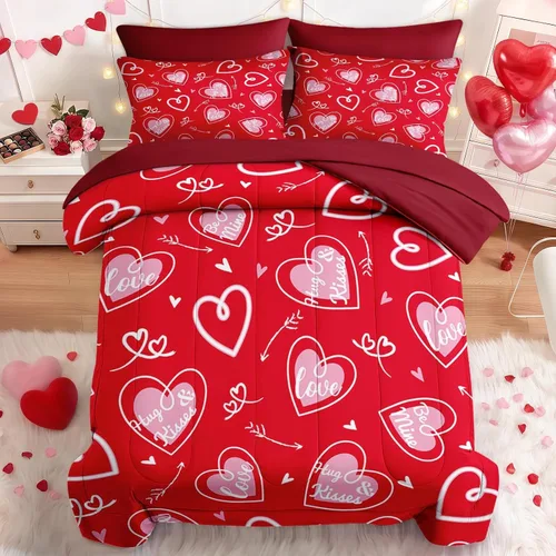 Miniatura 19 de Nesker Juego de edredón de primavera de 5 piezas, tamaño individual, juego de ropa de cama floral con mariposas para niños y adultos, juego