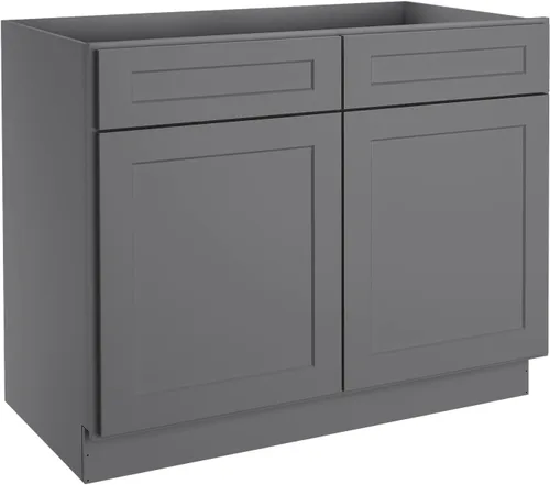 Miniatura 71 de LOVMOR Armarios de base de cocina, armario de almacenamiento aparador, gabinete de entrada con 1 cajón y estante ajustable, 24 pulgadas de ancho x
