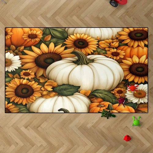 Miniatura 51 de TOMWISH - Alfombra abstracta pintada a mano en blanco y negro con pintura dorada, sala de estar, dormitorio, decoración de suelo, alfombra