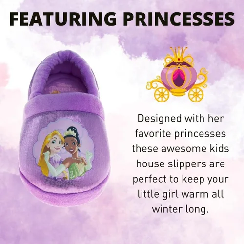 Miniatura 2 de DISNEY Pantuflas de princesa Encanto Cenicienta Ariel Jasmine Tianna para niñas ligeras cálidas cómodas suaves Aline Girls niños pequeños