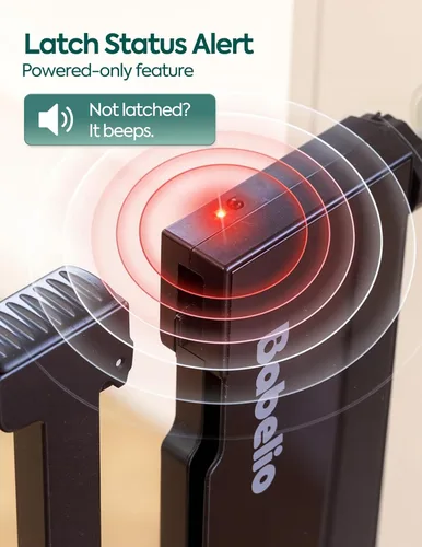 Miniatura 5 de Babelio Puerta de bebé inteligente de desbloqueo automático por infrarrojos para puertas y escaleras, puertas de cierre automático para perros