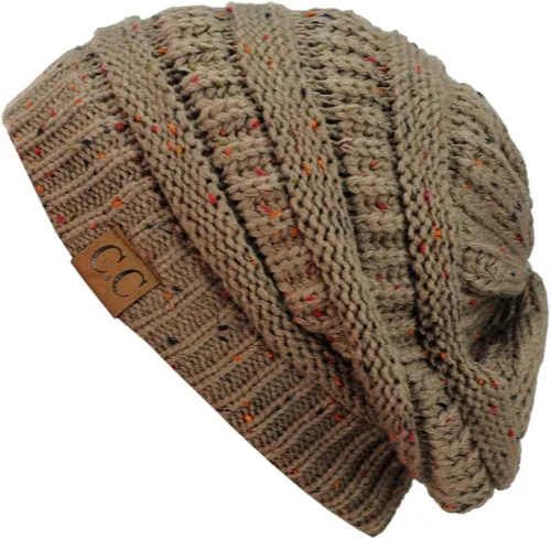Miniatura 20 de C.C Trendy Warm Chunky Soft Stretch Cable Knit Beanie