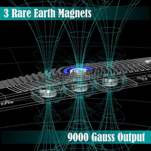 Miniatura 5 de Pulsera magnética definitiva, impermeable y se adapta a todas las muñecas, mantente activo Negro azul