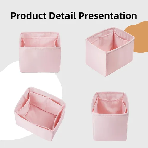 Miniatura 7 de DGAZ Organizador de bolso, sedoso y suave, seda, bolso de mano de lujo en moldeadores de bolsa, para mujer, se adapta a picotin1822 bolsas