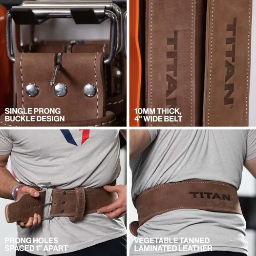 Miniatura 4 de Titan Fitness Maxxum Cinturones de elevación