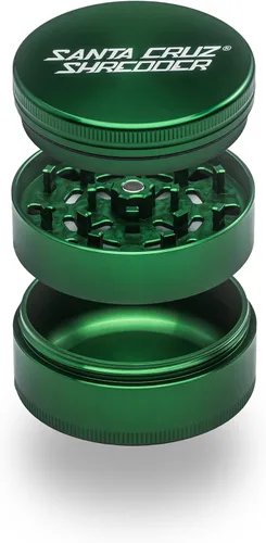 Miniatura 12 de Santa Cruz Shredder Molinillo de hierbas de metal con parte superior moleteada para un agarre más fuerte, 3 piezas, grande de 2.7 pulgadas (morado)